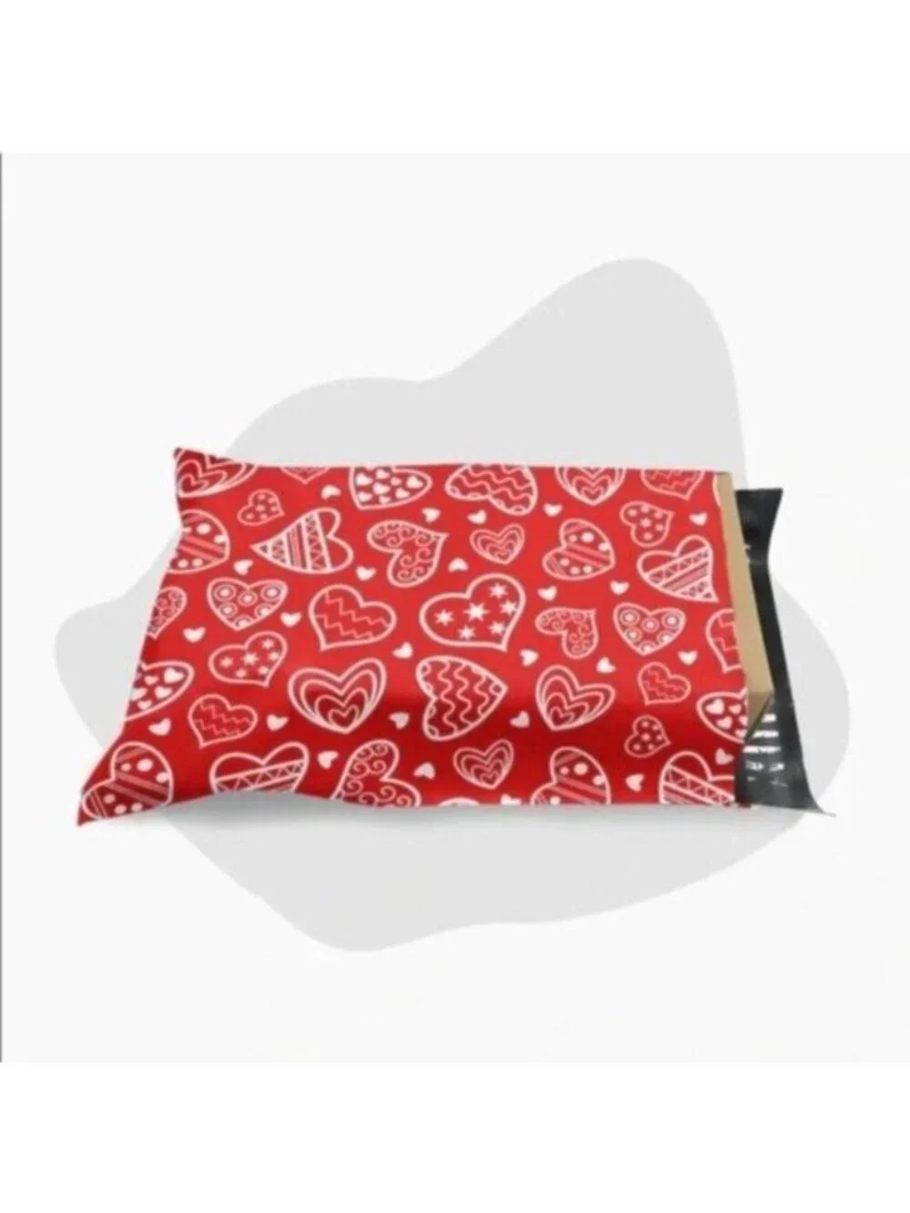 20 valentines poly mailers size 10 x 13